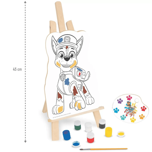 Kit De Pintura Didatico Infantil Patrulha Canina Com 4telas