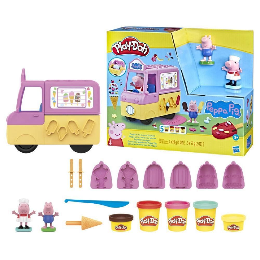 Conjunto de Figuras - Peppa Pig - Carrinho de Sorvete da Peppa