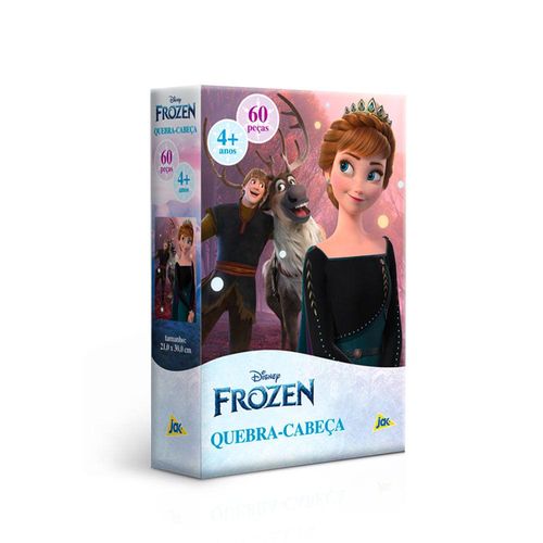 Quebra Cabeça Infantil 100 Peças de Madeira Frozen Disney Xalingo Colorido