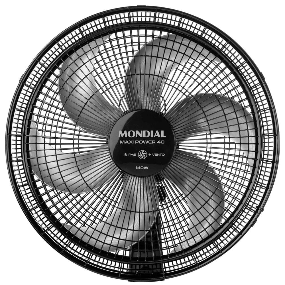 Ventilador De Mesa Mondial Maxi Power V-40-B 3 Velocidades Preto - Loja ...