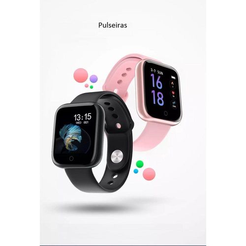 Relogio Smartwatch P80 Bluetooth Ios Android Pulseira Loja Vivo