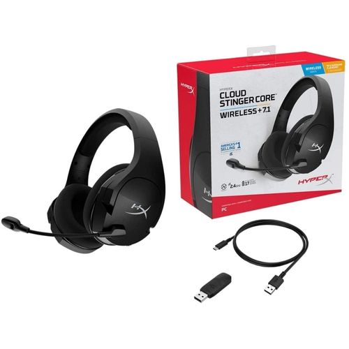 Headset Gamer HyperX Cloud Stinger Core, Sem Fio, 7.1 - HHSS1C-BA-BK/G -  Loja VIVO