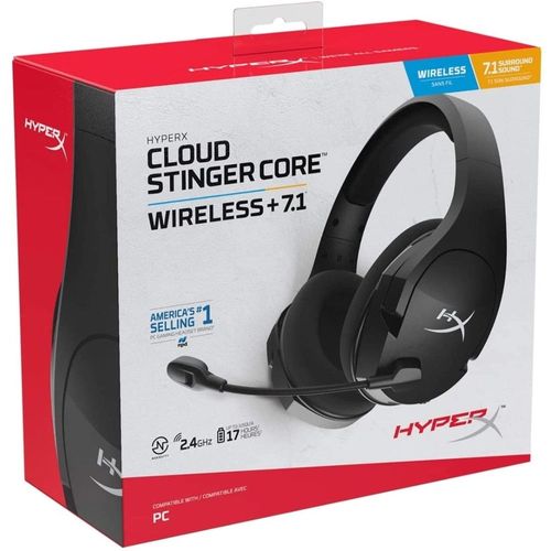 Headset Gamer HyperX Cloud Stinger Core, Sem Fio, 7.1 - HHSS1C-BA-BK/G -  Loja VIVO
